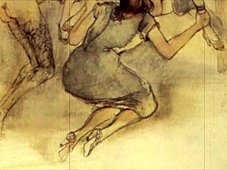 Vintage erotic illustration from antique retro hentai