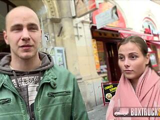 cloe enjoys a relaxing outdoor massage with her boyfriend and friend