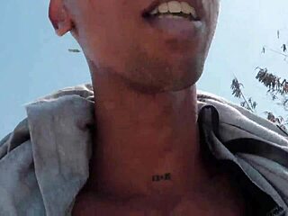 want to see this sexy latina cum on the beach?