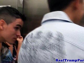 Real Cumswallower Amateur Feels Intense Pleasure In Orgy