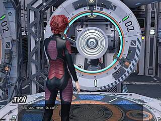 Эй, застрял в космосе 95, держусь за руки с горячей азиаткой-милфой ученой