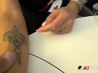 Big Tit Babe Mara Martinez Gets Tattooed Then Fucked in Blowjob Missionary Hardcore Reality Sucking Fucking Piercing Shaved!