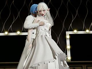 무덤이 프리렌의 행복한 키스로 이어질 거라고 생각해 봤어? 이 애니에서 뭔가 야생적인 거야!