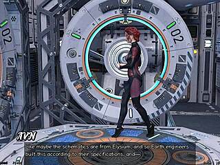 Yo, stuck in space 95, just holding hands with this hot Asian milf scientist