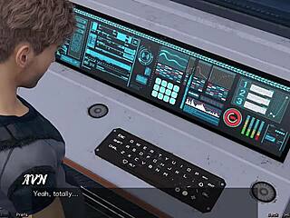 Yo, stuck in space 95, just holding hands with this hot Asian milf scientist