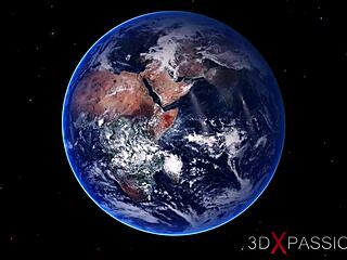 whoa, female cyborg bangs horny girl hard in space station madness 🚀