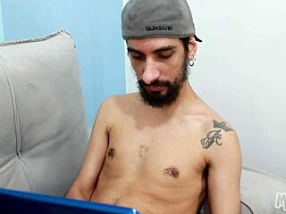 Can you believe I'm sitting on my friend's 23 centimeter cock?