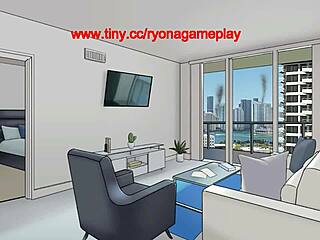 pretty red haired lady explores zb complex in new ryona game