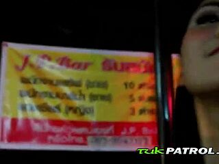 kinky asian girl keeps hot black lingerie on during outdoor fucking