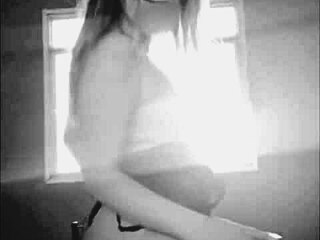 The hot neighbor teasing from the open window while the cuckold went to the market