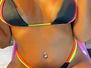 how many times would you cum licking this morena's pussy in lingerie?