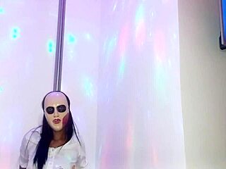 skinny brunette student says, 'i'll bribe the teacher with homemade porn on halloween'