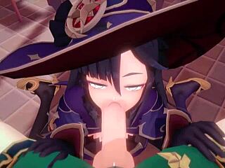 Mona houkuttelee cowgirl-asennossa tässä anime hentai sarjakuva pilluimussa