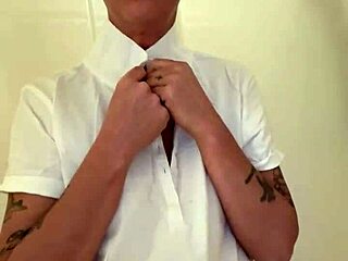 fan request shower unfolds in the bathroom