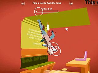 Odymos explora hentai LGBT salvaje en la uni, follando una lámpara del techo por el culo