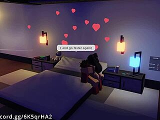 Démon ničí horkou fanynku v intenzivní Roblox creampie session