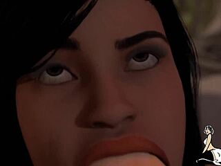 3D MILF with big ass takes BBC in every hole