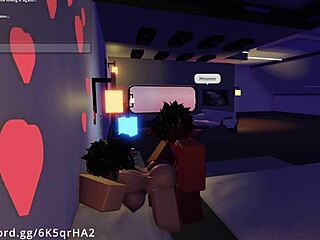 Demon ravages hot fan in intense Roblox creampie session
