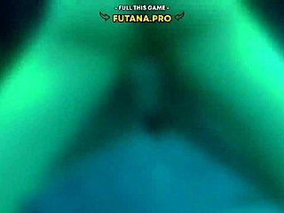 hot futanari sucks cock by pool shemale fucks cum on body