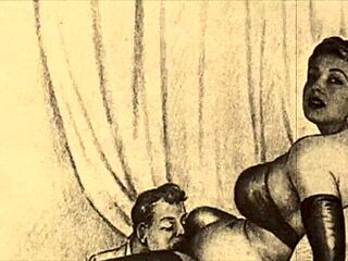 Hey, take a peek at these vintage erotic drawings, so cool!