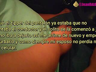 BBW Mexican Prostitute Sucks Cock in Public Taxi Outdoors