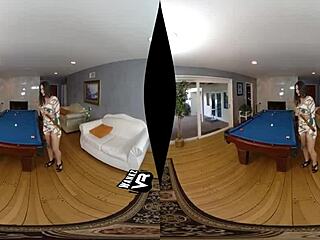 Violet Starr gets snookered into intense virtual masturbation 😏