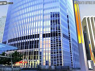 In the fashion business, she teases her boss by showing off her ass in this 3D hentai scene