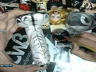 it's time to wrap up painting the little grey alien with dildo art for business