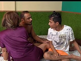 Oh, that cute Indian stepmom caught masturbating, then fucked hard by her stepson in viral Hindi sex.