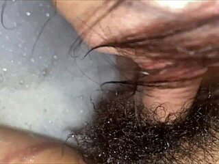Perverted Japanese Couple Having Sex In Bubble Bath