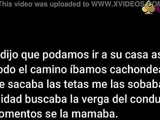 BBW Mexican Prostitute Sucks Cock in Public Taxi Outdoors