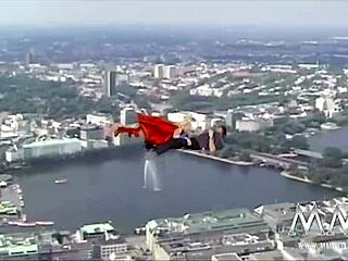 Classic Porn - Kelly Trump Is Super Woman In Cum In Mouth Cosplay