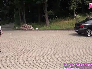 本物の赤毛痴女が巨乳で3P