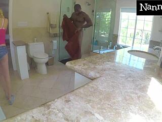 nanny milks boss's big cock to keep job