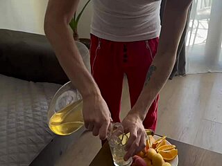 Hot Bisexual Threesome Bent Over Doggystyle Anal Moaning