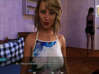 Blonde Penny Attempts Naked Run In Game