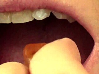 Mouth Vore Close Up with Fifi Foxx Eating Gummy Bears