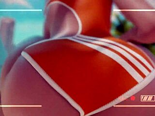 Tracer rides cock at the beach for a creampie 😍