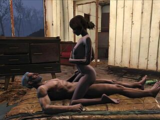 Fallout 4 Old Man Bent Over in 3D Action