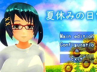 Man, this curvy anime chick’s outfit is fire, just saying... summer homework got wild! 😍