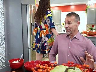 Stuffing my wife's pussy on Thanksgiving