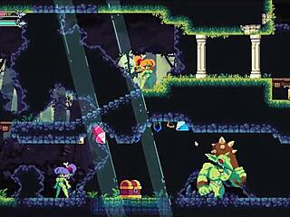 Flip witch pixel hentai-spill ep 6 femdom creampie i skogen