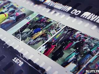 sweet athena fleurs strips naked for officer mike! desperate to escape, she fingers herself hard!