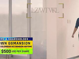 Dildo FUCKS brunette and blonde lesbians intensely