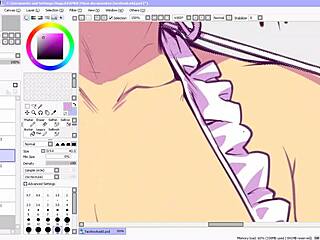 Hentai Speed Drawing - Part 3 - Flats & Shading