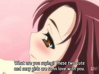 ¡Ey, mira a estas teens 18+ busty hentai peleando por el tipo afortunado!