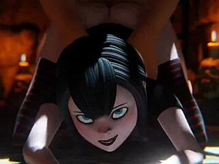 Mavis in animated porn in doggy style position