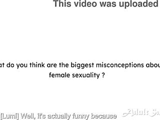 Lumi Ray's Horny Path To Porn! Gorgeous Babe Masturbating In Interview!