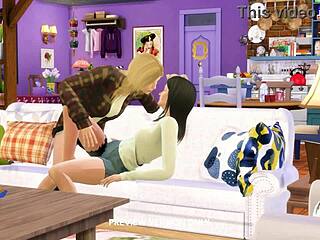 Are we just friends or more in this 3D hentai lesbian sex tape?