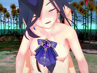 Clorinde Screws Wild in 3D Genshin Impact Fantasy Cartoon Scene. Full FantasyKing3 Action!